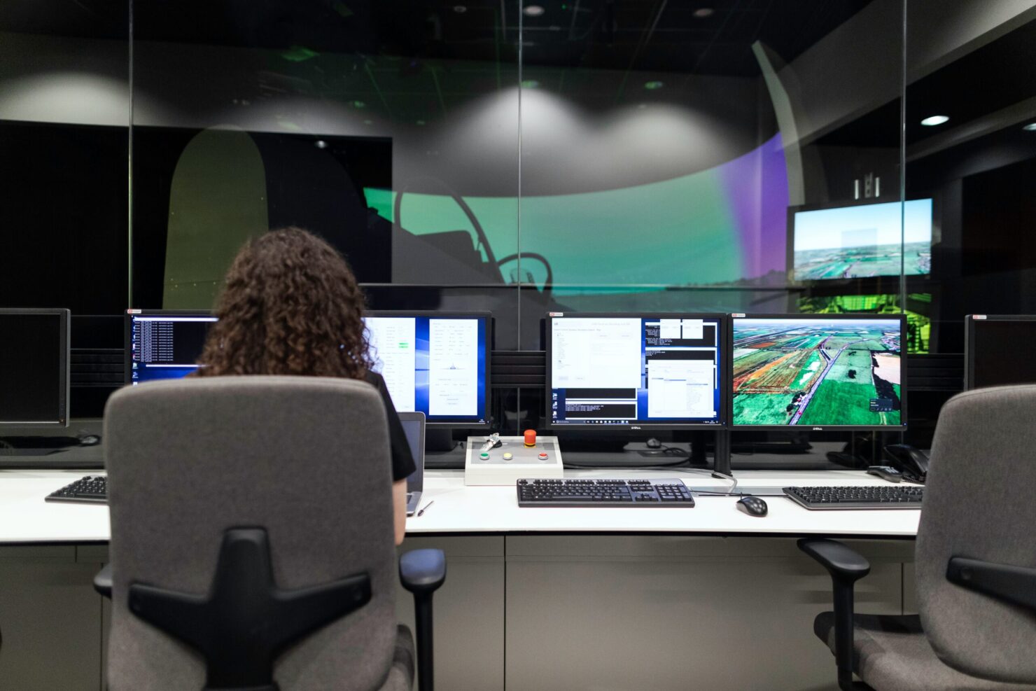 simulator study conducted using a larger-scale half dome projection and Ergoneers Software Prophea.X for biophysical sensor recording and simulator data fusion