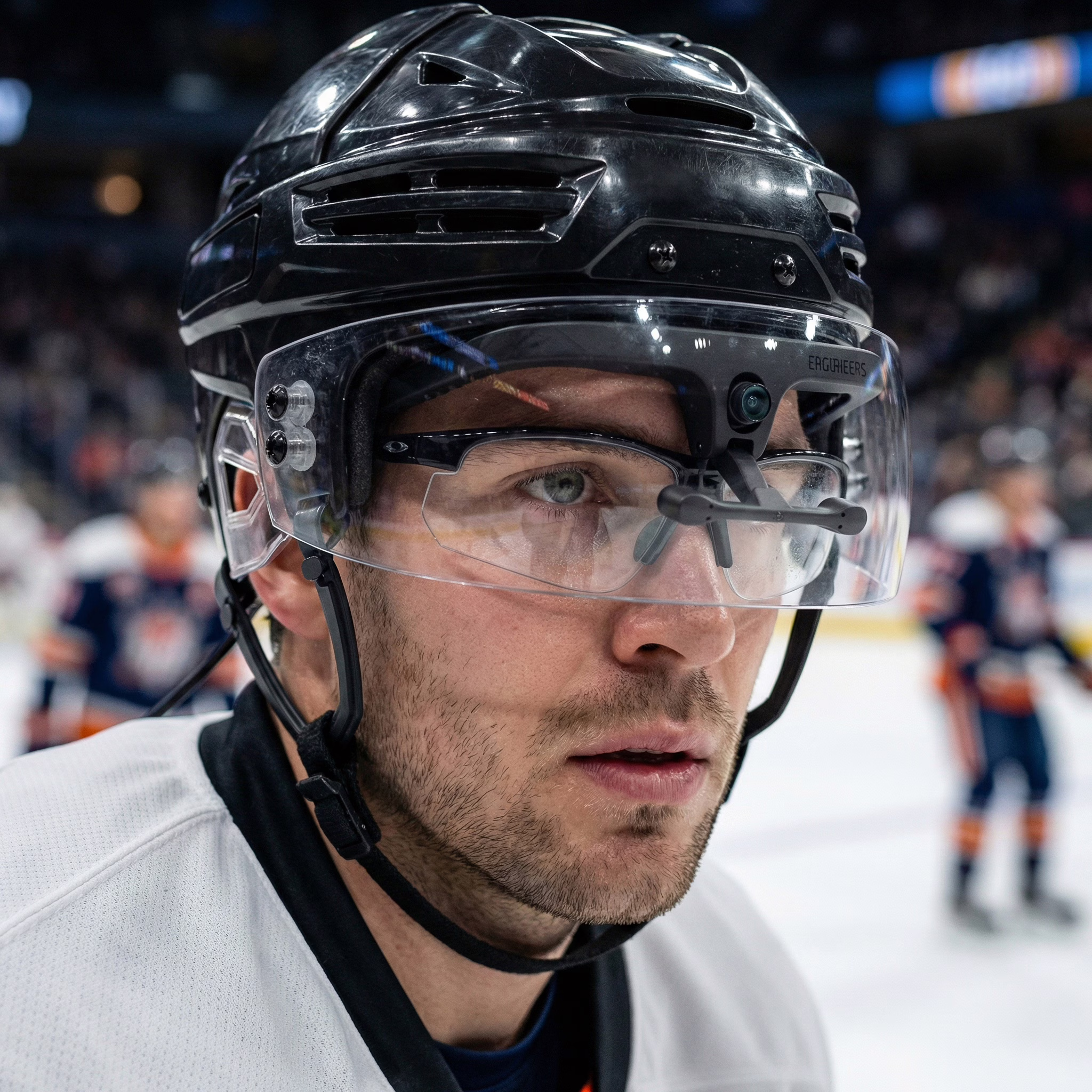 Eyetracking in sports applications that require protective eye- and headwear